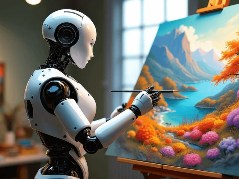 هوش مصنوعی و خلق آثار هنری: آیا ربات‌ها می‌توانند جایگزین هنرمندان شوند؟